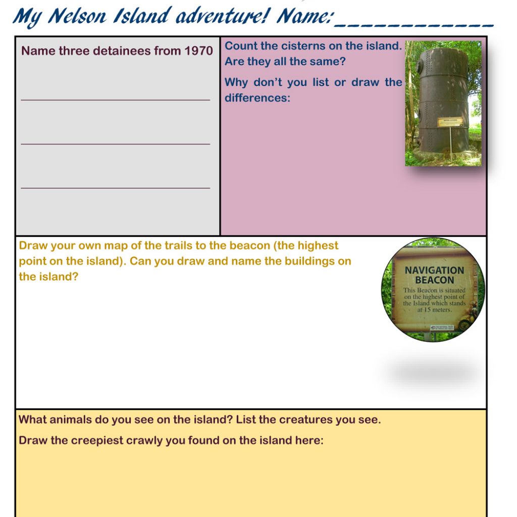 Nelson Island Worksheet for Primary Schools