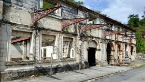 Ruins of 1903 masonry station building 