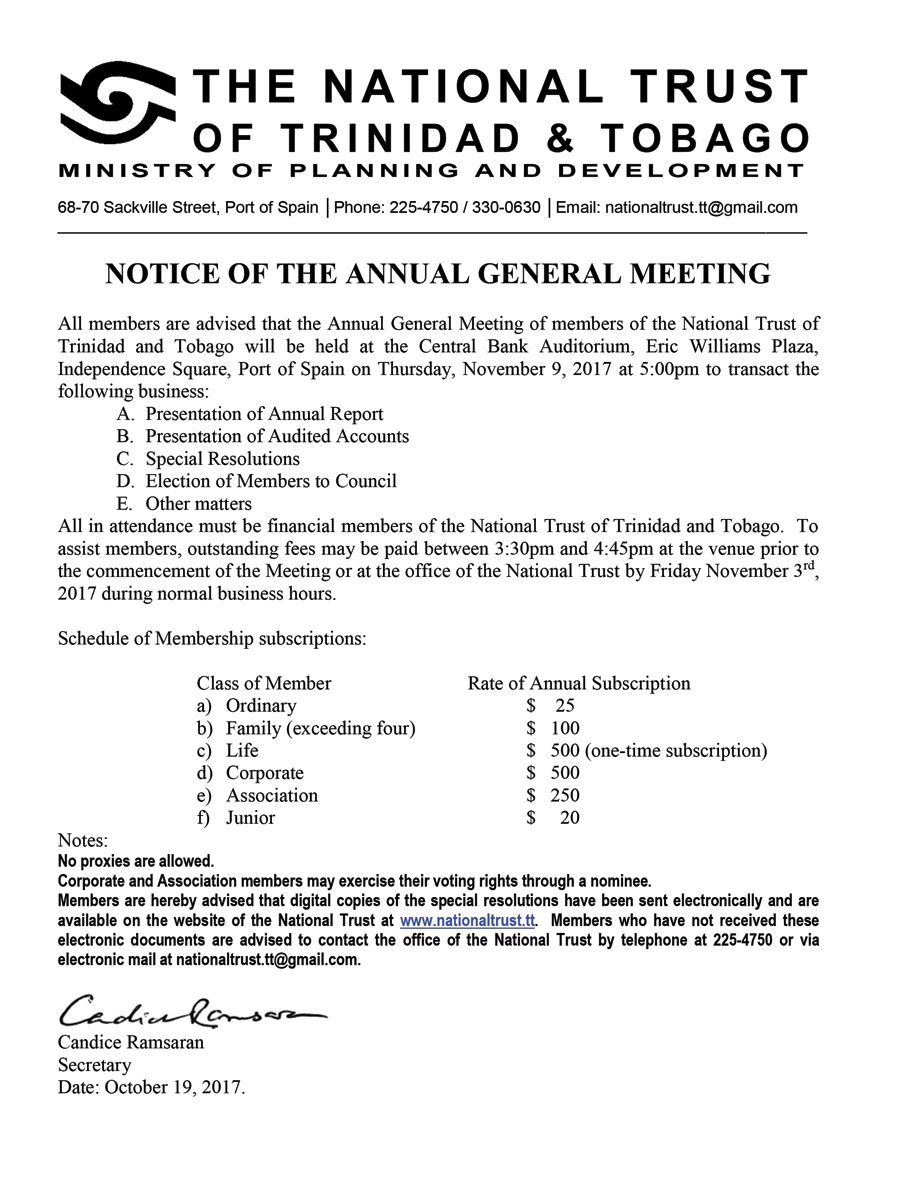 Notice of the Annual General Meeting