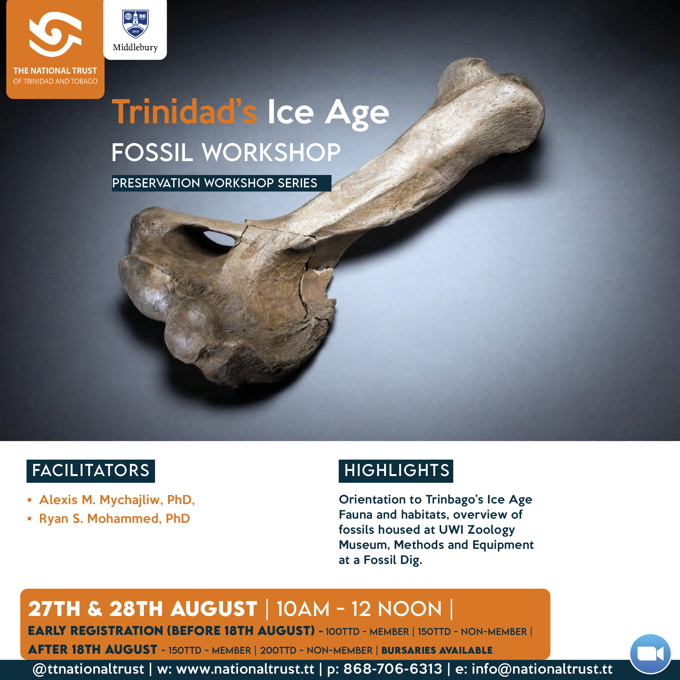 Trinidad’s Ice Age Workshop