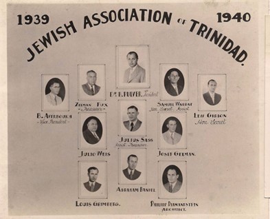 Jewish Association of Trinidad poster.
