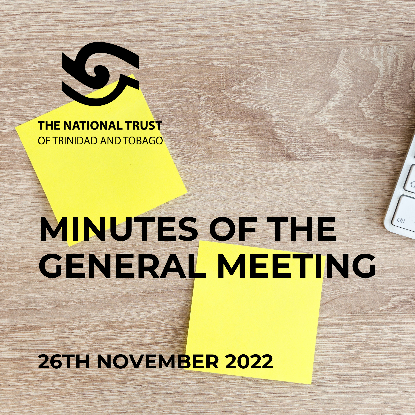 Minutes of the General Meeting, 26th November 2022