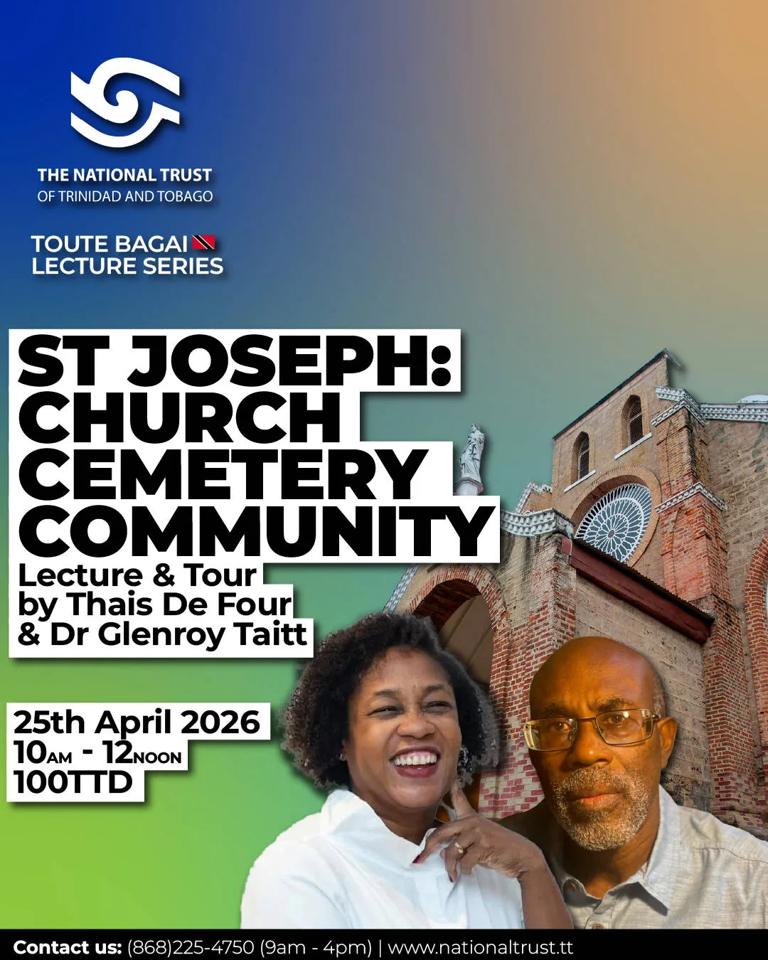 Toute Bagai Lecture Series: St. Joseph — Church, Cemetery & Community