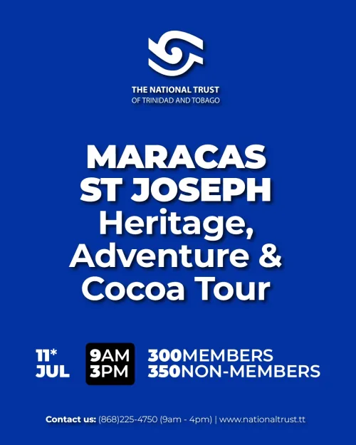 Maracas St. Joseph Heritage Adventure and Cocoa Tour | Saturday 11 July 2026