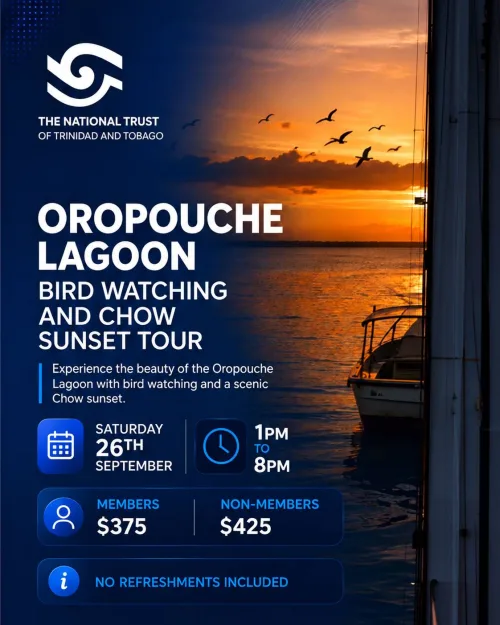 Oropouche Lagoon Bird Watching & Chow Sunset Tour - September 2026